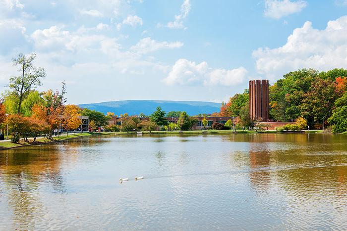 Reflecting Pond and Eve Chapel Fall Photo